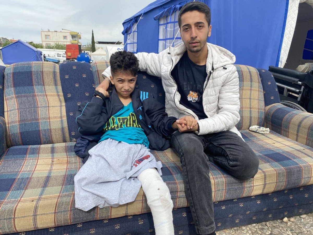 Adıyaman'da depremzede çocuğun tek hayali silikon bacak