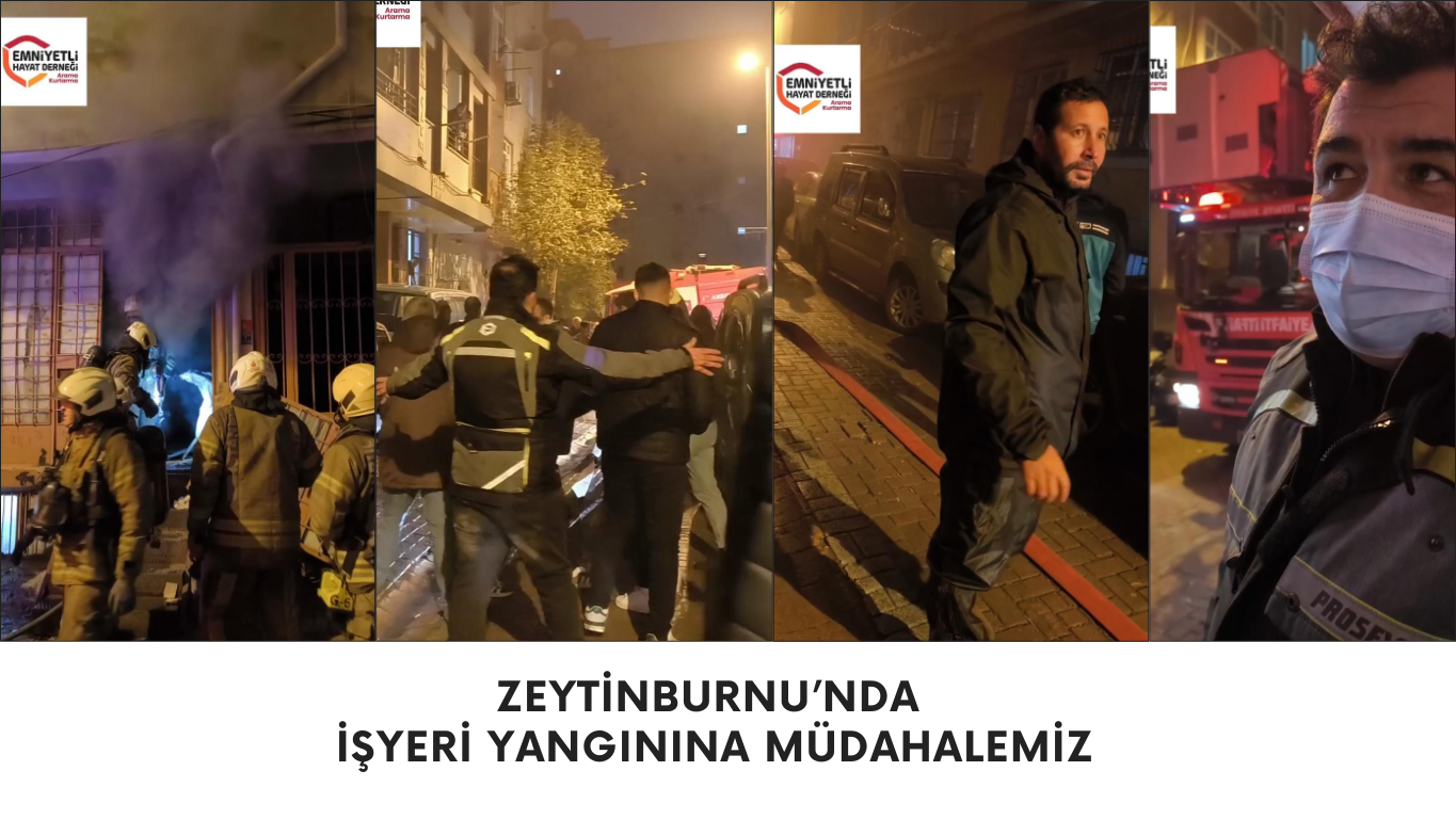 Zeytinburnu’nda İşyeri Yangınına Müdahalemiz
